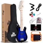 Winzz EGM100 30 Inches Real Kids Electric Guitar With Beginner Kit, Right Handed Open. Price: $121.67.