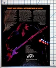 1983 Peavey Bass Systems Leon Medica Leroux Vintage Music Magazine Ad Used. Price: $17.10.
