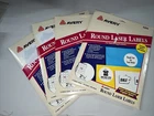 Avery 5294 White 1/2" Diameter High-visibilty Round Labels Laser 1200 New. Price: $31.50.