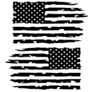 Tattered Distressed American Flag Decal Vinyl Sticker Set Of 2 Left Right Side New. Price: $50.50.