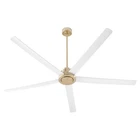 Revel 80" Patio Fan In Aged Brass With Studio White New. Price: $637.00.