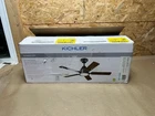 Kichler 330090 Sbk Led Ceiling Fan Satin Black With White Or Walnut Blades New. Price: $289.99.
