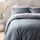 King Cotton Percale Duvet Set Mineral Blue - Casaluna Open. Price: $76.99.
