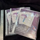 Lot 4PACKS(12) Corner Lock 3-HOLE Punched Plastic Sleeves 3-RING Binder Clear New. Price: $23.23.