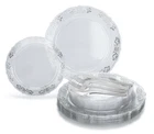 " Occasions Vintage Bulk Wedding Party Disposable Plastic Plates & Silverware New. Price: $8.90.