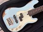 Lakland Usa Classic String 55-64 Pj Bass Guitar Aged Lake Placid Blue Used. Price: $3250.00.
