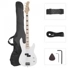 Glarry Gp Electric Bass Guitar Without Pickguard White New. Price: $125.99.