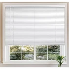 24"X36" Chicology Light Filtering Vinyl Mini Blind White, Cordless, 1IN Slats New. Price: $11.00.