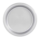 Disposable 9" Silver Diner Plastic Plates: 5 Pack New. Price: $8.99.
