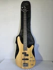 New Glarry Burlywood Gib Right Handed 4 String Electric Bass Guitar W/ Soft Bag. Price: $85.00.