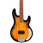 Sterling Stingray RAY34 Maple Top Electric Bass Guitar - Natural Burst Satin New. Price: $1049.99.