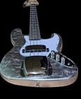 Last One Electric Bass Guitar New Custom Silver Leaf Boutique Tl Vintage Style. Price: $190.00.