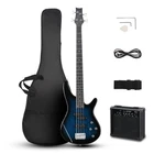 Ktaxon 4 String Electric Bass Guitar,full Size,beginner Kit With 20W Amp New. Price: $98.99.