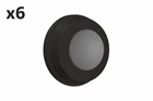 6 Deltana WB100 Wall Mounted Convex Bumper Door Stop - Black Open. Price: $18.03.