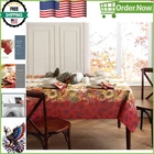 Charming Swaying Leaves Holiday Tablecloth - Ideal For Thanksgiving Tables New. Price: $22.39.