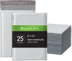 Quality Park Bubble Mailers, 6 X 9 Shipping Envelopes, Water Resistant White Pol New. Price: $24.04.