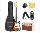 Strich Electric Bass Guitar 4 Strings Full-size SPB-S10 Sunburst New. Price: $99.00.