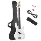 Glarry Electric Bass Guitar Full Size 4 String 39" Right Handed, White New. Price: $122.99.