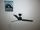 Hampton Bay Stance 52 In. Indoor/outdoor Matte Black Ceiling Fan With Remote Open. Price: $77.85.