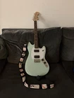 Squier Electric Guitar Light Green Solid Body Right-handed 6-STRING W/ Strap Used. Price: $170.00.