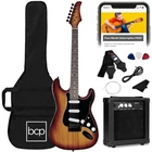 Best Choice Products Beginner Electric Guitar Kit Case 10W Amp Tremolo Bar 39IN New. Price: $139.99.