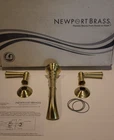 Newport Brass 3-2411/04 Wall-mount Lever Handle Lav Faucet Trim Set, Satin Open. Price: $487.49.