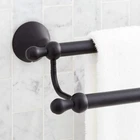Signature Hardware 955107 Traditional 26-3/4" Towel Bar Matte Black Open. Price: $45.09.