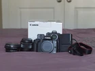 Canon Eos M50 Mirrorless Camera + EF-M15-45 Is Stm Kit Lens Adapter Black Used. Price: $600.00.