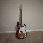 Stedman Pro Electric Bass Guitar Sunburst W/ Amplifier, Tuner, Strap Used. Price: $149.99.