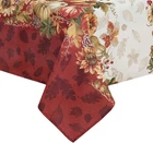 Elrene Home Fashions Swaying Leaves Bordered Fall, Seasonal And Holiday Tableclo New. Price: $22.95.
