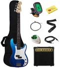Stedman Beginner Series Bass Guitar Bundle With 15-WATT Amp, Gig Bag, Instrument New. Price: $212.30.