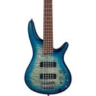 Ibanez SR405EQM Quilted Maple 5-STRING Bass Guitar Stained Cosmic Blue Starburst New. Price: $579.99.