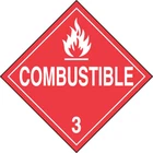 Accuformnmc Hazard Class Flammable Liquids,"combustible 3" Dot Placard, 10.75" New. Price: $12.56.