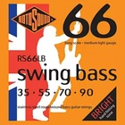 Rotosound RS66LB Stainless Steel Swing Bass Guitar Strings; Gauges 35-90 New. Price: $29.99.