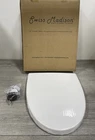 Swiss Madison SM-QRS58 St. Tropez Elongated -front Toilet Seat Glossy White Open. Price: $39.99.