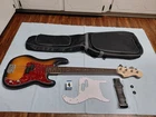Fender Squier Debut Precision Bass Guitar Satin Sunburst - Customized Mint Used. Price: $250.00.