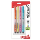 Pentel Handy-lines Retractable Highlighters 4-PK Assorted Ink New. Price: $9.99.