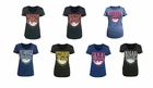 New Mlb 5TH & Ocean Women's Fast Pitch Scoop T-shirt. Price: $22.95.