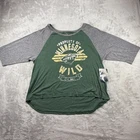 Minnesota Wild Womens Xl Nhl Knights Apparel Raglan 3/4 Sleeve Shirt Green Gray New. Price: $22.98.