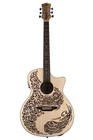Luna Henna Paradise, Select Spruce Acoustic-electric Guitar Open Pore Natural New. Price: $399.00.