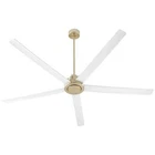 Quorum 80805-808 Revel 80" Ceiling Fan, Aged Brass W/studio White Open. Price: $340.99.