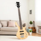 4-STRING Kids Beginner Electric Bass Guitar Set J-pickups Mahogany Natural New. Price: $96.99.
