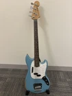 Fender Jmj Road Worn Mustang Bass - Faded Daphne Blue W/ Rosewood Fingerboard Used. Price: $1549.00.