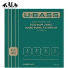 Kala Nickel Roundwound Steel Core Solid Body U-bass Strings 50-110 KA-BASS-4-SC New. Price: $44.99.