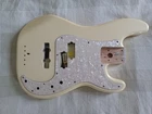 Fender Mim Deluxe Precision Bass Special Body White P/j W/pearl Pickguard Used. Price: $249.00.