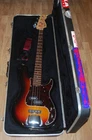 Fender Squier Precision Bass Electric Guitar With Hardshell Case & Strap Used. Price: $579.99.