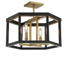 Minka Lavery 2114 Union Estates Light 18"W Semi-flush Ceiling Coal / Soft New. Price: $363.20.