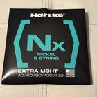 Hartke HSBX540N Nx Nickel Bass Guitar Strings, Extra Light 5-STRING New. Price: $25.00.