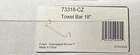 Delta 73318-CZ Kayra 18" Wall Mounted Towel Bar, Champagne Bronze Open. Price: $45.99.