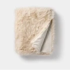 Lush Faux Fur Throw Blanket Ivory - Threshold Designed By Studio Mcgee 50X60 New. Price: $16.99.